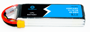 Sinxpower 맞춤형 FPV 드론 리포 배터리 <span class=keywords><strong>3S</strong></span> 11.1V 4200mah 45C RC UAV 드론을위한 고속 리튬 폴리머 배터리 - Product Image 3