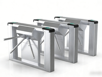 Torniquete Trípode Totalmente Automático HPT-YD1001-D-QZD, Acero Inoxidable SUS 304, Control de Acceso Inteligente con Reconocimiento Facial, Mecanismo Hidráulico de Alta Velocidad