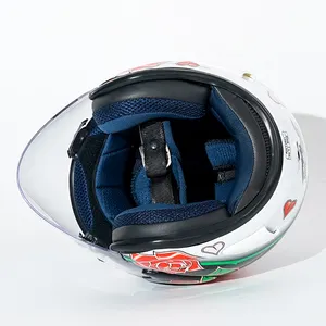 Venta caliente ABS fábrica personalizada casco de motocicleta cara abierta 3/4 casco de motocicleta de alta calidad para cuatro estaciones Cascos Para Moto
