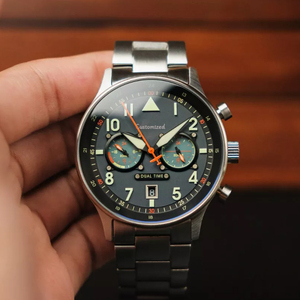 นาฬิกาข้อมือผู้ชาย Shi Ying Luxury Chronograph ระบบจับเวลา กลไกญี่ปุ่น ตัวเรือนสแตนเลส กระจกแซฟไฟร์ กันน้ำ - Product Image 5