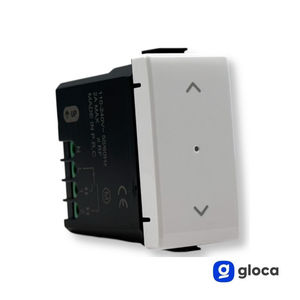 Botón de Obturación Inteligente Gloca con WiFi, 110-240V 2A Máx., Control Remoto Integrado, Diseño Minimalista de Plástico para Persianas - Product Image 3