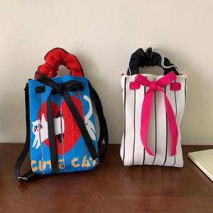 Cute Cat Knitted Portable Mobile Phone Bag Wool Knitted Bag Mini Girl <strong>Cross</strong> Body Bag - Product Image 2