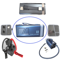 Tomavor Démarreur de Voiture 4-en-1 avec Batterie Externe 10000 mAh, Compresseur d'Air 150 PSI, Pompe à Pneus et Chargeur Portable