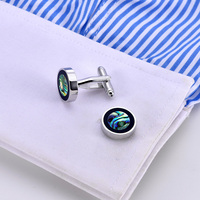 Boutons de manchette en nacre, accessoire de mode en gros, personnalisé pour costume, chemise, mariage, smoking, bijoux tendance, cadeau élégant pour homme