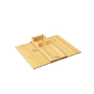 Bandeja de Madera para Reposabrazos de 32 cm x 12 cm, Portavasos de Bambú para Sofá, Plato Multiusos para Aperitivos, Uso en Escritorio - Product Image 1