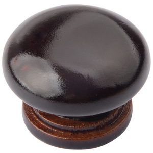 Bouton de meuble Disney en bois massif, poignée ronde en bois de hêtre pour tiroir de placard - Product Image 1