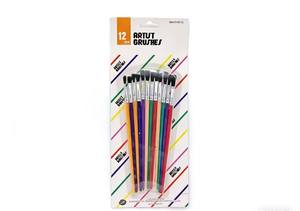 Juego de 12 Pinceles de Pintura Artística de Alta Calidad, Profesionales y Personalizados, Serie Artista, para <span class=keywords><strong>Dibujo</strong></span> y Pintura - Product Image 6