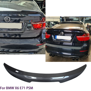 For E71/X6M PSM Style Real Carbon Fiber Material <b>Rear</b> <b>Spoiler</b> Trunk Wing 2007-2014 - Product Image 2