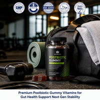 Gummies Postbiotiques Nouvelle Génération Marque Blanche Stables à la Chaleur pour la Santé Intestinale et le Soutien Immunitaire Haute Absorption Naturelles pour Adultes Vente en Gros