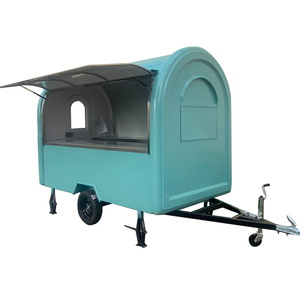 Food Truck Électrique Vintage Personnalisé avec Toit Relevable, Toit Ouvert Latéral, Remorque de Restauration Rapide, Food Van Rétro - Product Image 2