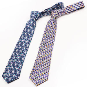 بيع بالجملة أنماط جديدة فعالة من حيث التكلفة مصنوعة يدويًا نمط مخصص ربطة عنق رخيصة من الحرير الخالص المطبوعة ربطة عنق للرجال - Product Image 3