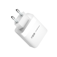 Chargeur GaN portable Maimi EU Travel Pd 65W, adaptateur de charge rapide pour ordinateur portable, multi-ports USB C, chargeurs de téléphone portable de type C