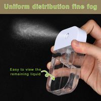 Flacon pulvérisateur rechargeable format carte de crédit 35 ml 50 ml, atomiseur portable en plastique pour désinfectant pour les mains sans alcool, parfum