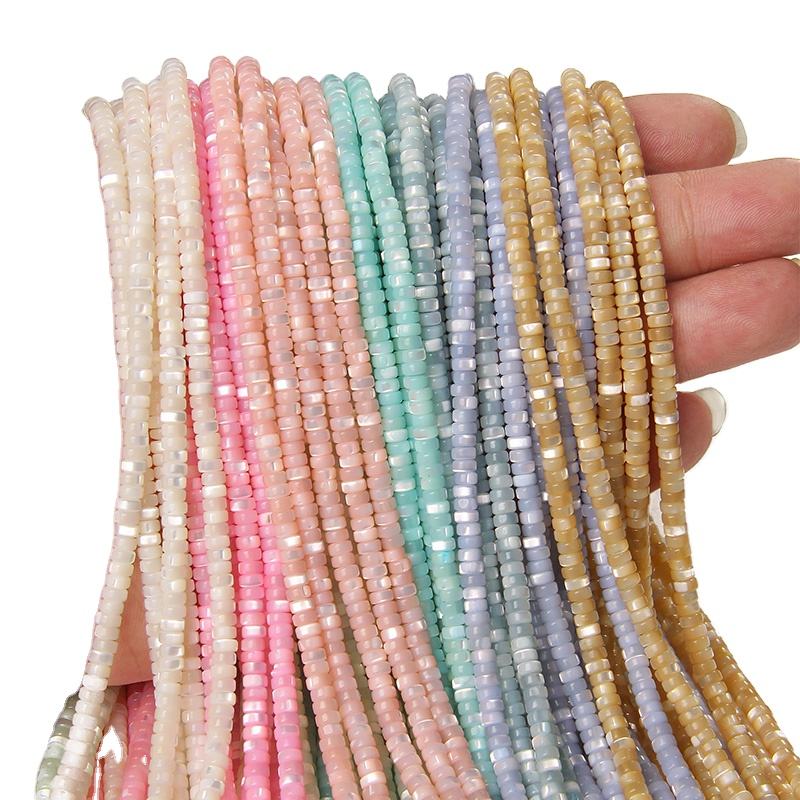 Natural Heishi Beads Small Pear Shell Beads Dyed Rondelle Beads for Jewelry  Making DIY Necklace Bracelets Earrings
