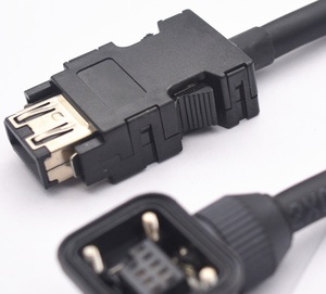 Câble d'encodeur servo pour applications industrielles Mitsubishi, gaine en PVC, haute flexibilité, conducteur en cuivre, 8 millions de cycles pour machines - Product Image 2