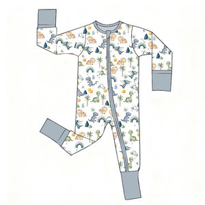 긴팔 발을 가진 사용자 정의 남여 공용 아기 잠옷 유아 잠옷 사계절 대나무 - Product Image 2