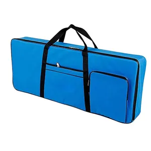 Waterdicht & Stofdicht 61 Key Toetsenbord Case Elektrische Piano 10Mm Gevoerde Gigbag Blauw