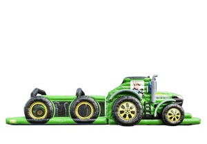 Château Gonflable Tracteur Hardcore Cool, Maison de Rebond Ferme Célébrité Internet, Parcours d'Obstacles en PVC, Capacité 500kg - Product Image 2