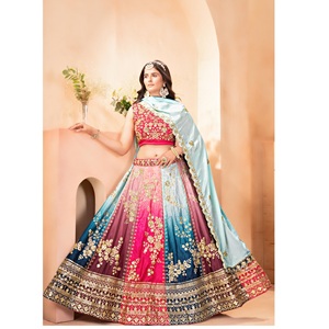 Lehenga choli เบาะรองนั่งแบบพรีเมียมเหมาะสำหรับงานเลี้ยงรับรองงานแต่งงานและงานพิธีอินเดีย - Product Image 1