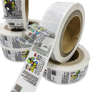 Hot bán tùy chỉnh logo in cuộn trong suốt dính giấy nhãn dán cho bao bì - Product Image 5