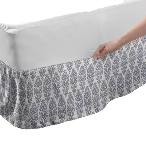 Одеяло и одеяла из 100% полиэстера, подходящая юбка для кровати с принтом