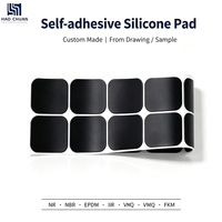 Patins en silicone auto-adhésifs personnalisés, dureté 30-70A, résistants aux produits chimiques, pour consoles de systèmes d'échographie médicale