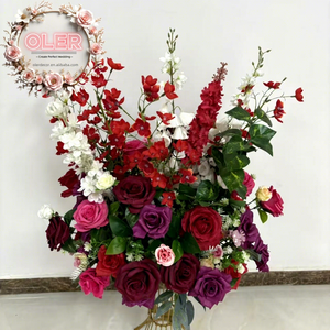 Moderne 60 cm zijden luxe roos kunstbloemen grote bloembol arrangement tafeldecoratie voor bruiloft feest evenement decoratie - Product Image 1