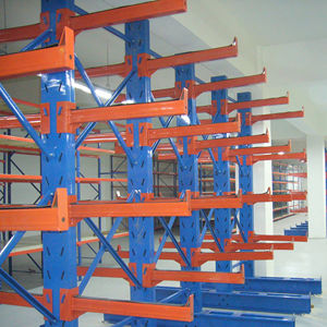 قدرة تحميل لكل ذراع على شكل H قاعدة فولاذية من جانب واحد وأرفف صناعية مزدوجة الجانب - Product Image 3