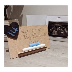 El más vendido Regalo de <span class=keywords><strong>embarazo</strong></span> Fecha de vencimiento Cuenta regresiva Llegada del bebé Placa de Cuenta Regresiva - Product Image 6