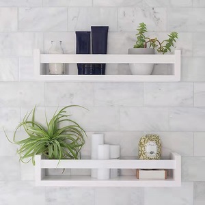 Natural Solid Wood Wooden Storage Holders & Racks OEM Wall Mounted Hanging Shelf Decorative Items Wooden Spice Rack