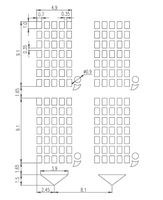 Точечно-матричный дисплей HL-DB009WA VFD39-2001F частотно-регулируемым приводом экран дисплея