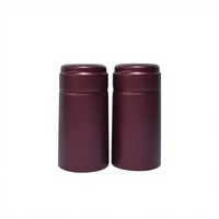 Capsule thermorétractable universelle en PVC de couleur unie, jetable, écologique, durable, anti-fuite, pour bouteille de vin