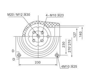 CH3-12KV 270 4000A 고품질 개폐기 주둥이 및 투관 접촉 상자 에폭시 수지 장벽 격리 상자