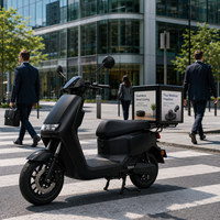 Boîte publicitaire LED P2 pour livraison, affichage LED mobile extérieur étanche pour la promotion de scooter de livraison de repas