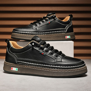 Men's trendy versatile niche board <b>shoes</b>, one-piece style, spring new model, <b>soft</b> bottom, casual Korean style, anti-slip, white - Product Image 1