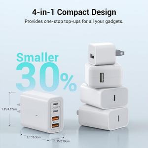 Cargador de Viaje para Teléfono Móvil con Carga Rápida US EU PD65W, Salida Múltiple, Adaptador Universal para Teléfonos Móviles - Product Image 2