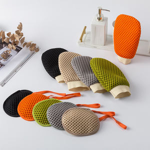 MOQ 12 pièces, plusieurs couleurs, gants exfoliants pour le corps pour hommes et femmes, pour <span class=keywords><strong>spa</strong></span>, <span class=keywords><strong>hammam</strong></span>, douche, bain, gants exfoliants et sac à savon - Product Image 1