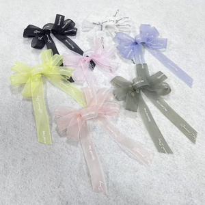 Vente en gros usine : Nœuds en ruban <span class=keywords><strong>de</strong></span> chiffon pré-faits avec attache torsadée pour sacs à main, sacs en papier, cols <span class=keywords><strong>de</strong></span> <span class=keywords><strong>bouteilles</strong></span> <span class=keywords><strong>de</strong></span> vin et emballages <span class=keywords><strong>de</strong></span> boîtes cadeaux - Product Image 5