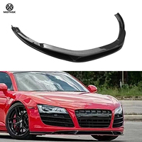 Aileron avant en fibre de carbone R8 style V pour Audi R8 2008-2015, spoiler de pare-chocs, séparateur de menton, accessoires de tuning, pièces de kit carrosserie