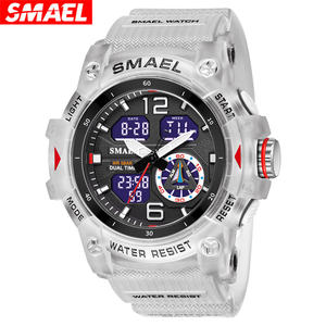 SMAEL8007ブランドスポーツメンズ腕時計メンズクォーツ腕時計防水デュアルタイムディスプレイ男性時計屋外工場卸売 - Product Image 2
