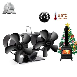 Distribuição de calor eficiente melhor qualidade termoelétrica woodburner eco fogão ventilador para log burner