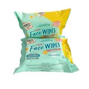 Wholesale free samples make-up remover wipes organic fabric non-woven skincare cleaning lady disposable facial wipes
