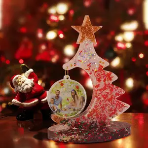 14512 DIY Christmas Tree Photo Frame Resin Mold Silicone