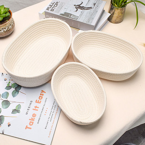 Factory Hot Sale <b>Storage</b> <b>Baskets</b> Woven Cotton Rope <b>Basket</b> Organizing Home Decoration - Product Image 6