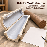 Moule en résine Tietuo + noyau en silicone pour colonne décorative en bois PU C295-G4 – Taille stable – Fabricant et exportateur – Conception personnalisée