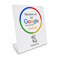 Nouvelle carte intelligente programmable RFID NFC Google Review Newbega KPD008-2/KPD008-3, puce NTAG215 13,56 MHz, réinscriptible, étanche, pour réseaux sociaux