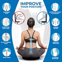 Siège de bureau médical beignet trou rond Gel chaise de voiture traitement des hémorroïdes coccyx coussin chaise de bureau coussin de siège de voiture