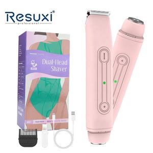 Nueva Afeitadora Eléctrica 2 en 1 Resuxi 462 para Mujer Recortadora de Bikini IPX6 a Prueba de Agua para Uso en Húmedo y Seco Removedor de Vello Corporal y Facial - Product Image 1