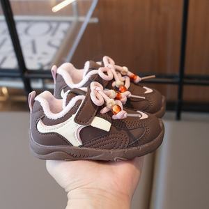 Chaussures de sport pour enfants, chaussures décontractées pour garçons, baskets tendance, chaussures épaisses pour filles, chaussures de course à lacets confortables, chaussures de sport chaudes et moelleuses - Product Image 5