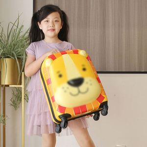 BSCI Factory 3D Kids Carry on 18" Luggage for Children Rolling <b>Suitcase</b> With 4 Spinner Wheels Hardshell Case for <b>Toddler</b> to - Product Image 3